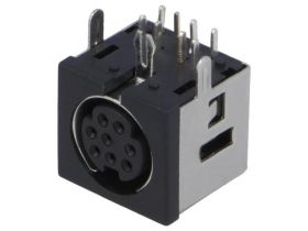 MDC-208 MINI DIN GNIAZDO