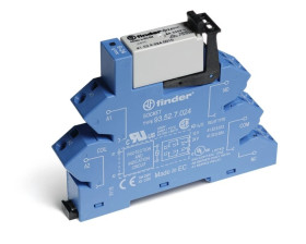 Przekaźnikowy moduł sprzęgający 14mm, 2P 8A 12V AC/DC, styki AgNi, zaciski sprężynowe, szyna DIN 35mm 38.62.0.012.0060