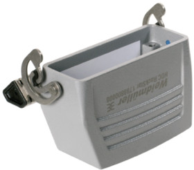 Grommet housing, size A16, die-cast aluminum, PG16, angled, longitudinal bow locking, IP65, 1665450000