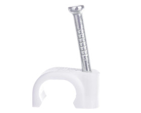 Uchwyt płaski do przewodów z gwoździem FLOP-8/6 27.86 /100szt./