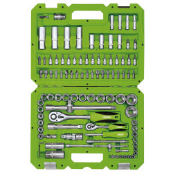 Draper 55318 1/4&quot; and 1/2&quot; Sq. Dr. Metric Tool Kit (100 Piece)