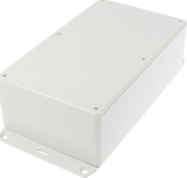 ABS enclosure, (L x W x H) 191 x 110 x 61 mm, light gray (RAL 7035), IP54, 1591EF2GY