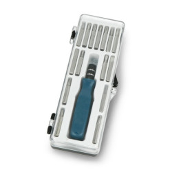 Zestaw bitów precyzyjnych z wkrętakiem - 16 elementów