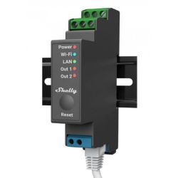 Shelly Pro 2 - dwukanałowy inteligentny przekaźnik WiFi/LAN/BL