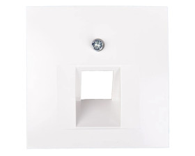 Berker/B.Kwadrat Element centralny gniazda przyłączeniowego 1xUAE śnieżnobiały 5314078989