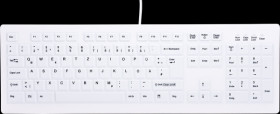 BC-C8100F-U1-W/GE Tastatur, USB, desinfizierbar, weiß, DE