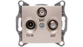 Sedna Gniazdo Antenowe Satyna Tv/Sat/Sat Koncowe Sdn3502168