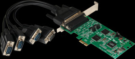 PEX4S232485 4 Port RS232, RS422, serial, PCI card, Standard Profile