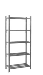 System półek, kolor Niebieski, materiał: Blacha stalowa galwanizowana, Manorga