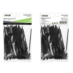 Opaski zaciskowe 2,5mm / 100mm czarne 100 szt. VOZ-25100B Vayox