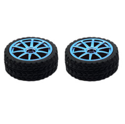 65mm x 25mm Wheel Pair - Blue
