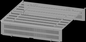 Subdivision, sheet steel, (W x H x D) 800 x 225 x 800 mm, 8PQ3000-3BA34