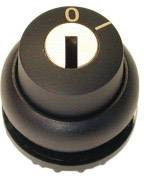 Eaton 229093 M22S-WRS-A1 Przycisk kluczykowy pierścień przedni z tworzywa sztucznego klucz czarny 1 szt.