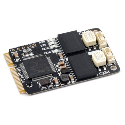 Mini PCIe 2-Channel CAN Card with USB Adapter