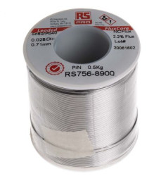 Lutowie z ołowiem średnica 1.01mm RS PRO 40% Pb temp. topnienia 183°C 500g 60% Zn