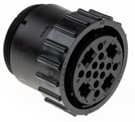 Złącze wielostykowe przemysłowe 16-pinowe Montaż na kablu Gniazdo TE Connectivity