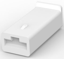 Insulating housing for 6.35 mm, 1 pole, PA, natural, 180905