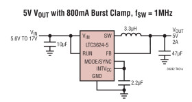 17V, 2A Synchronous Step-Down Regulator with 3.5μA Quiescent Current