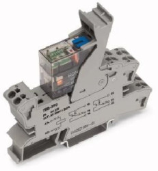 Podstawka z przekaźnikiem 230V AC z ręcznym pobudzeniem 788-549 /1szt./