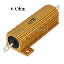 Rezystor drutowy 6,0 Ohm 50W