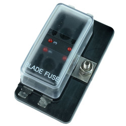4 Way Standard Blade Fuse Box with LED Status Indicator 100A SCI R3-76-01-3L104