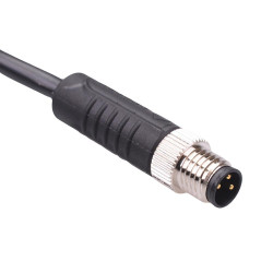 3 Way M8 Prewired Male Industrial Circular Connector IP67 3A