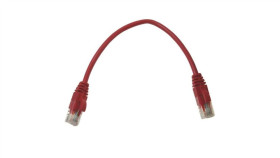 Kabel Patchcord Utp5 0,25M Czerwony