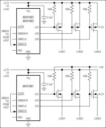Serial to Parallel Parallel to Serial Converters and Load Switch Controllers with SMBus Interface