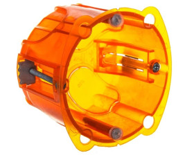 Batibox Puszka podtynkowa 67mm 67x50mm pomarańczowa 080121