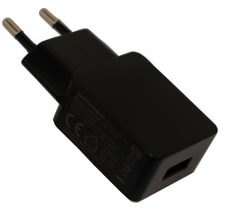 Adapter AC/DC Uwy 5V dc Iwy 2.1A USB 10W, typ wtyczki: Wtyk europejski