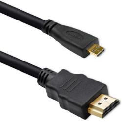 Qoltec Kabel HDMI v1.4 Micro HDMI High speed 4K 30Hz GOLD 3m