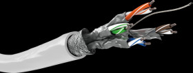 94222 Cat.5e network cable, S/FTP (PiMF), CCA, 100 m, white
