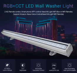 161417 LED floodlight, RGB+CCT, 24 W, 1800 lm, wall washer