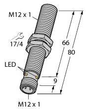 Czujnik indukcyjny Turck BI4U-EM12WD-VP6X-H1141 L80, 10 - 30 V, 1 szt.