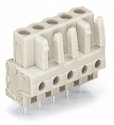 Wtyk PCB 6 -pinowe raster: 5mm Nagłówek Proste Montaż na płytce drukowanej