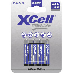 XCell 145874 XCell XTREME AAA Battery Lithium 1.5V 4 pieces Long-lasting