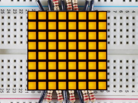 Adafruit 1.2" 8x8 Matrix Square Pixel - Yellow