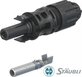 Gniazdo MC4 EVO2A złącze do przewodu 4/6 mm2 (fi=6,4-8,4 mm) Staubli (MultiContact) - opak. 10 szt