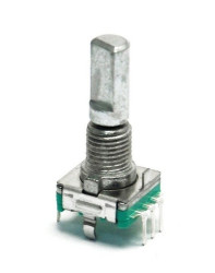 20-Pulse Rotary Encoder EC11 - with Push Button - D-Shaft
