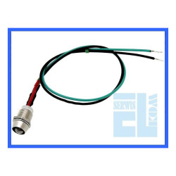 DIODA LED 5mm BIAŁA 12V KONTROLKA SYGNALIZACYJNA /0573