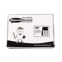 Show-me A4 Plain Rigid Drywipe Lapboards - Pack of 30