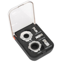 Sealey AK6959 Palm Ratchet Set 5pc 1/4&quot; &amp; 3/8&quot;Sq Drive