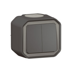 Włącznik światła, 10A, 250V, 1-biegunowy, IP55 Plexo, Legrand