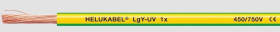 Przewód instalacyjny LgY-UV 1G10 450/750V żółto-zielony odporny na UV 18049449 /bębnowy/