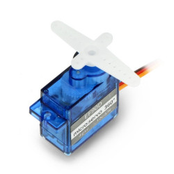 Serwo EF90D 360 - micro - praca ciągła - 360 stopni - z kołem i oponą