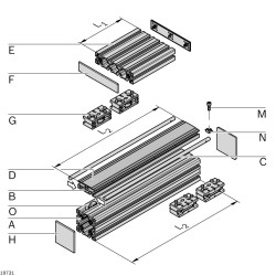 Bieżnia łożyska liniowego Bosch Rexroth szer: 45mm dł: 90mm LF12