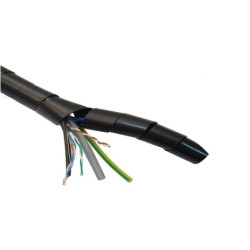 Taśma spiralna do przewodów czarna KSPI-4F (10m)