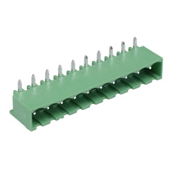 10-Way 5.00mm Horizontal PCB Header Closed Ends 15A 300V