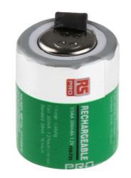 Akumulator 1.2V 300mAh 1/3 AA NiMH RS PRO Etykiety