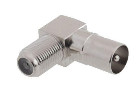 VITALCO KĄTOWY ADAPTER GNIAZDO F WTYK TV